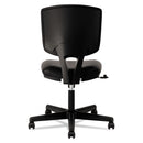 HON Volt Series Leather Task Chair, Supports Up to 250 lb, 18" to 22.25" Seat Height, Black