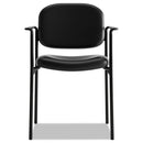 HON VL616 Stacking Guest Chair with Arms, Supports Up to 250 lb, Black