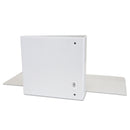 Office Impressions Economy Round Ring View Binder, 3 Rings, 3" Capacity, 11 x 8.5, White