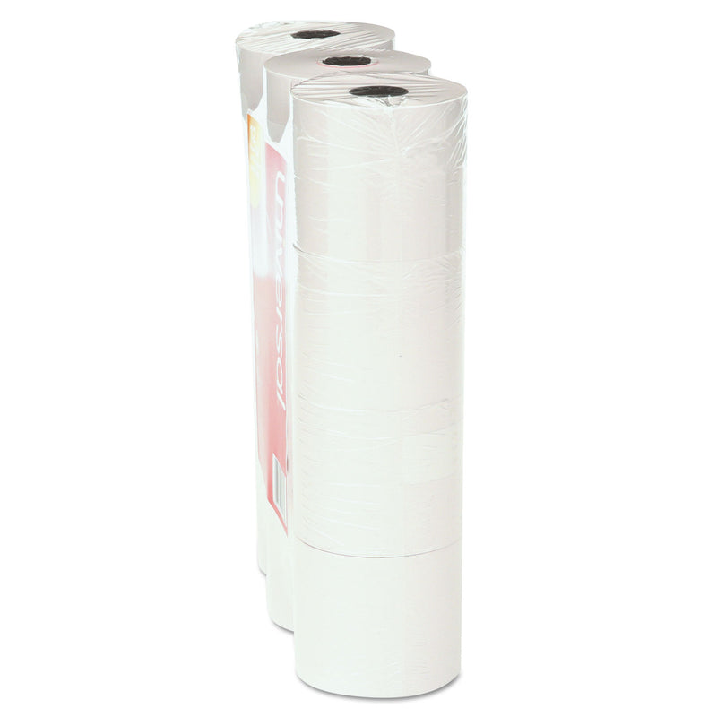Universal Impact and Inkjet Print Bond Paper Rolls, 0.5" Core, 2.25" x 130 ft, White, 12/Pack