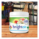 BRIGHT Air Super Odor Eliminator, White Peach and Citrus, 14 oz Jar, 6/Carton