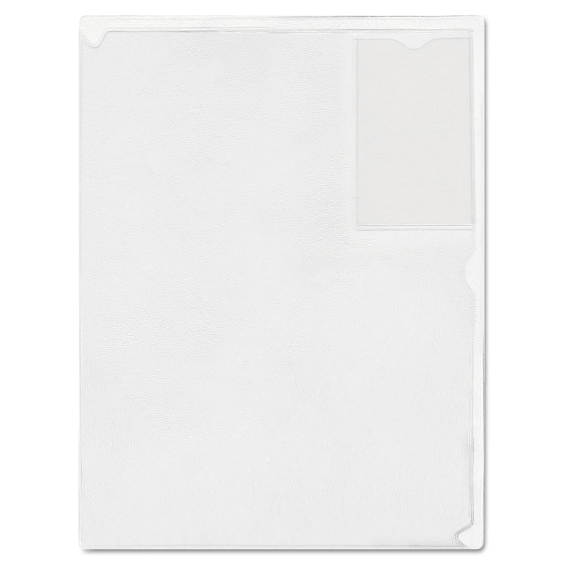 Advantus Kleer-File Poly Folder with ID Pocket, Letter Size, Transparent