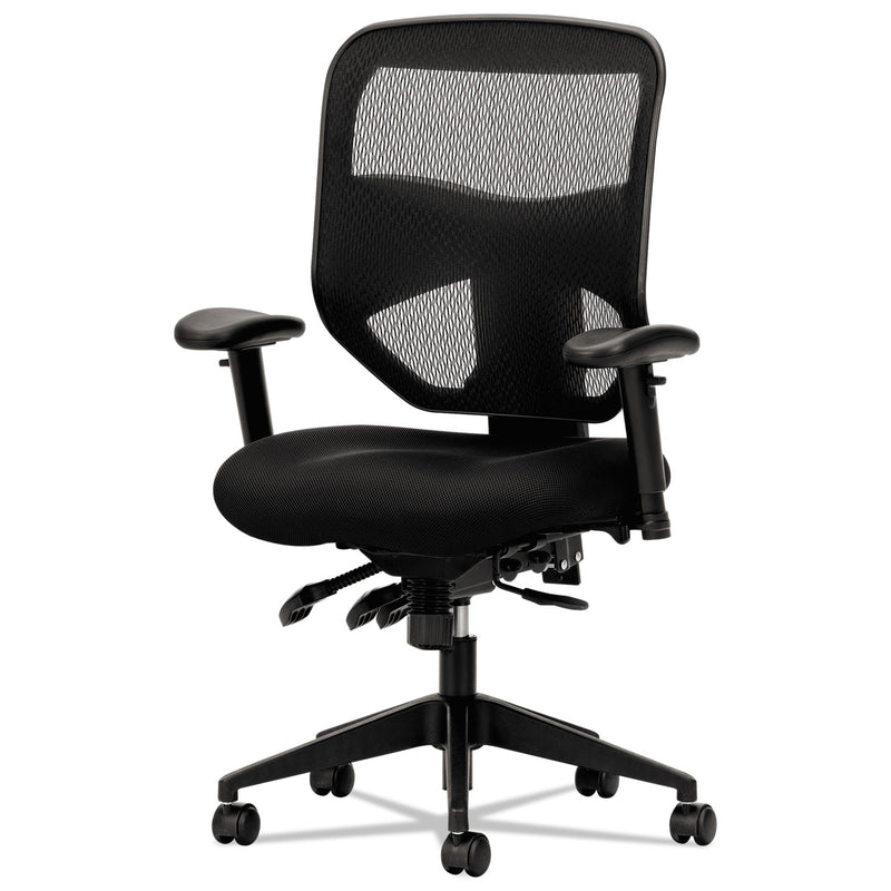 HON VL532 Mesh High-Back Task Chair, Supports Up to 250 lb, 17" to 20.5" Seat Height, Black
