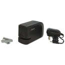 Universal Half-Strip Electric Stapler with Staple Channel Release Button, 20-Sheet Capacity, Black