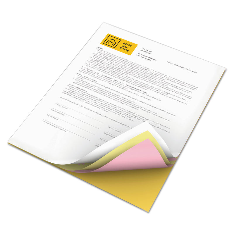 xerox Revolution Carbonless 4-Part Paper, 8.5 x 11, White/Canary/Pink/Goldenrod, 5,000/Carton