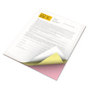 xerox Vitality Multipurpose Carbonless 3-Part Paper, 8.5 x 11, Canary/Pink/White, 5,010/Carton