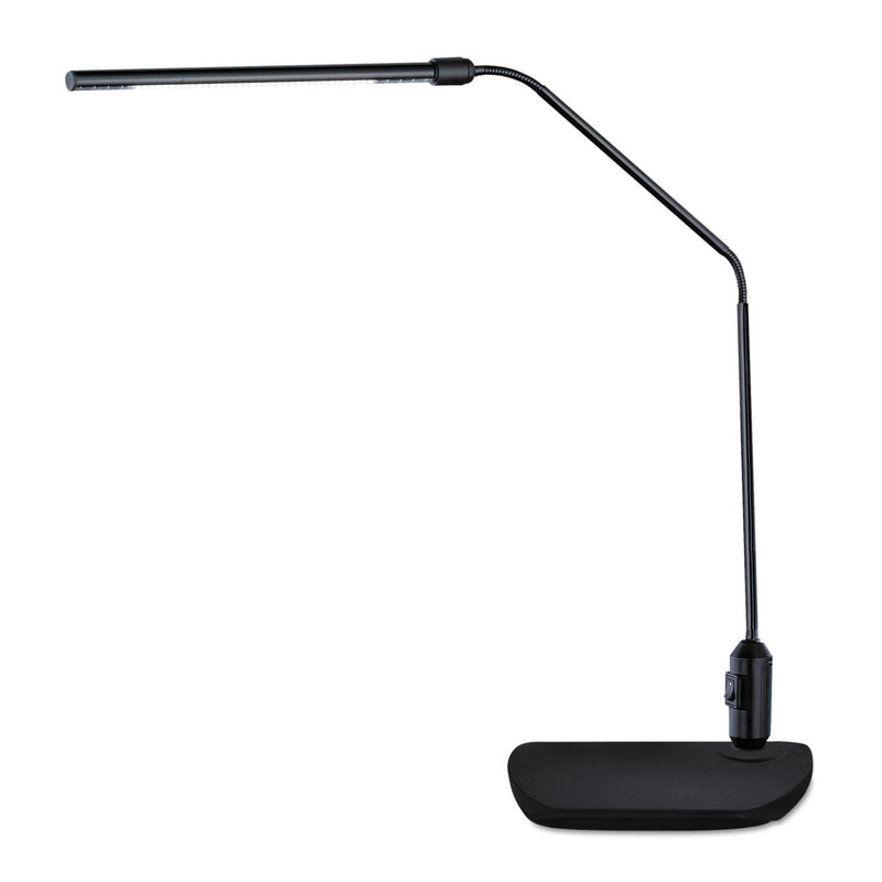 Alera LED Desk Lamp With Interchangeable Base Or Clamp, 5.13"w x 21.75"d x 21.75"h, Black