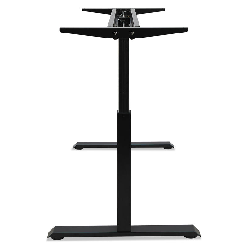Alera AdaptivErgo Pneumatic Height-Adjustable Table Base, 59.06w x 28.35d x 26.18 to 39.57h, Black