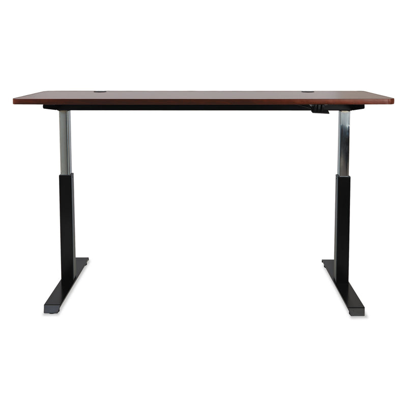 Alera AdaptivErgo Pneumatic Height-Adjustable Table Base, 59.06w x 28.35d x 26.18 to 39.57h, Black