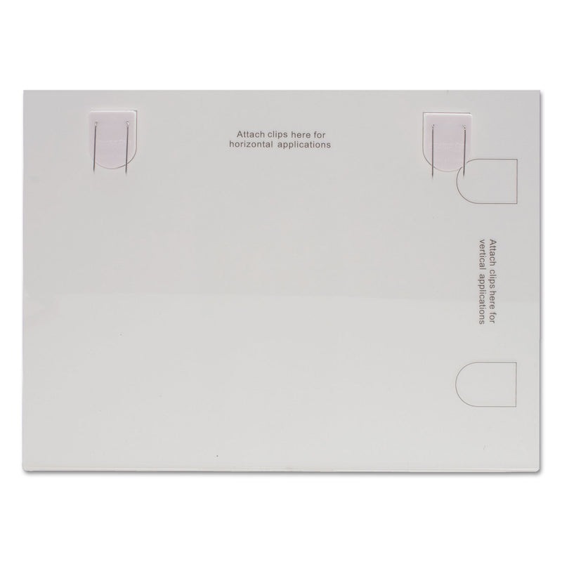 Advantus Panel Wall Acrylic Frame, 11 x 8.5, Fabric Panel Mount, Clear