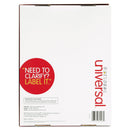 Universal White Labels, Inkjet/Laser Printers, 1.33 x 4, White, 14/Sheet, 250 Sheets/Box