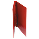Universal Economy Non-View Round Ring Binder, 3 Rings, 0.5" Capacity, 11 x 8.5, Red