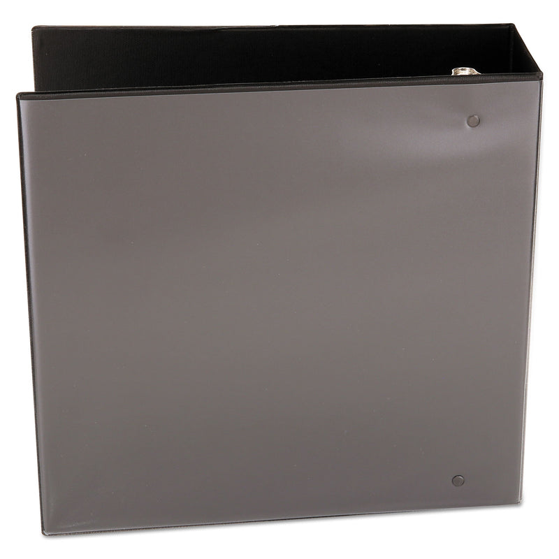 Universal Slant D-Ring View Binder, 3 Rings, 4" Capacity, 11 x 8.5, Black