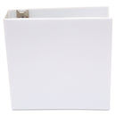 Universal Economy Round Ring View Binder, 3 Rings, 3" Capacity, 11 x 8.5, White