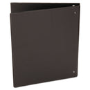 Universal Deluxe Non-View D-Ring Binder with Label Holder, 3 Rings, 1" Capacity, 11 x 8.5, Black