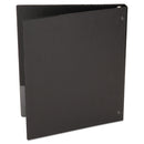 Universal Economy Non-View Round Ring Binder, 3 Rings, 1" Capacity, 11 x 8.5, Black