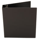 Universal Deluxe Non-View D-Ring Binder with Label Holder, 3 Rings, 2" Capacity, 11 x 8.5, Black