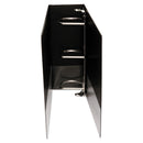 Universal Slant D-Ring View Binder, 3 Rings, 4" Capacity, 11 x 8.5, Black