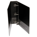 Universal Deluxe Non-View D-Ring Binder with Label Holder, 3 Rings, 2" Capacity, 11 x 8.5, Black