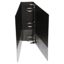 Universal Economy Round Ring View Binder, 3 Rings, 3" Capacity, 11 x 8.5, Black