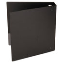 Universal Deluxe Non-View D-Ring Binder with Label Holder, 3 Rings, 2" Capacity, 11 x 8.5, Black