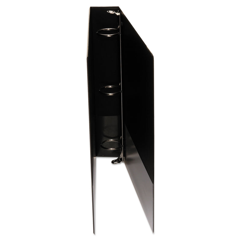 Universal Economy Non-View Round Ring Binder, 3 Rings, 1.5" Capacity, 11 x 8.5, Black