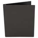 Universal Economy Non-View Round Ring Binder, 3 Rings, 1" Capacity, 11 x 8.5, Black