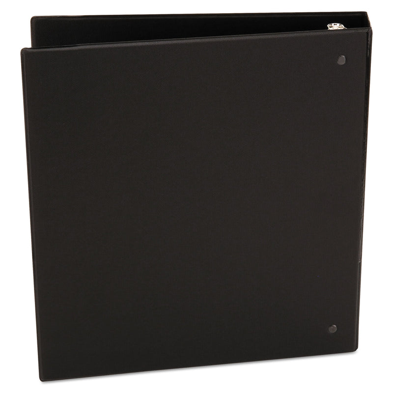 Universal Economy Non-View Round Ring Binder, 3 Rings, 1.5" Capacity, 11 x 8.5, Black