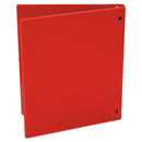 Universal Economy Non-View Round Ring Binder, 3 Rings, 0.5" Capacity, 11 x 8.5, Red