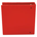 Universal Economy Non-View Round Ring Binder, 3 Rings, 3" Capacity, 11 x 8.5, Red