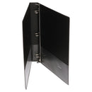 Universal Economy Non-View Round Ring Binder, 3 Rings, 0.5" Capacity, 11 x 8.5, Black