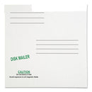 Quality Park Redi-File Disk Pocket/Mailer for CDs/DVDs, Square Flap, Tuck-Tab Closure, 6 x 5.88, White, 10/Pack