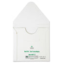 Quality Park Redi-File Disk Pocket/Mailer for CDs/DVDs, Square Flap, Tuck-Tab Closure, 6 x 5.88, White, 10/Pack