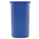 Rubbermaid Medium Deskside Recycling Container, Rectangular, Plastic, 28.13 qt, Blue