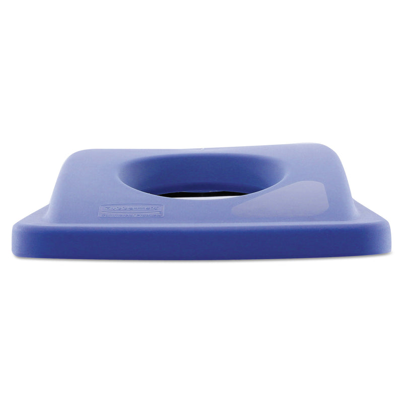 Rubbermaid Lid for Slim Jim Bottle Recycling Container, 20.38w x 11.38d x 2.75h, Blue