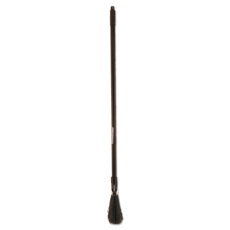 Rubbermaid Angled Lobby Broom, Poly Bristles, 35" Handle, Black