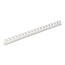 Fellowes Plastic Comb Bindings, 3/8" Diameter, 55 Sheet Capacity, White, 100/Pack