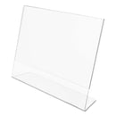 deflecto Classic Image Slanted Sign Holder, Landscaped, 11 x 8.5 Insert, Clear