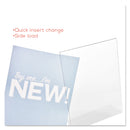 deflecto Classic Image Slanted Sign Holder, Portrait, 8.5 x 11 Insert, Clear