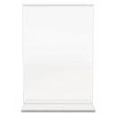 deflecto Classic Image Double-Sided Sign Holder, 5 x 7 Insert, Clear