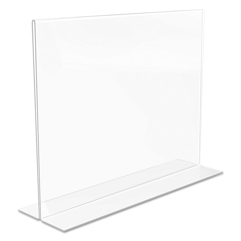 deflecto Classic Image Double-Sided Sign Holder, 11 x 8.5 Insert, Clear