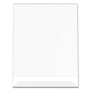 deflecto Classic Image Slanted Sign Holder, Portrait, 8.5 x 11 Insert, Clear