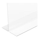 deflecto Classic Image Double-Sided Sign Holder, 11 x 8.5 Insert, Clear