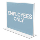deflecto Classic Image Double-Sided Sign Holder, 11 x 8.5 Insert, Clear
