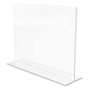 deflecto Classic Image Double-Sided Sign Holder, 11 x 8.5 Insert, Clear