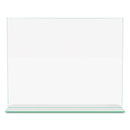 deflecto Superior Image Premium Green Edge Sign Holders, 11 x 8.5 Insert, Clear/Green