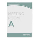 deflecto Superior Image Slanted Sign Holder, Portrait, 8.5 x 11 Insert, Clear