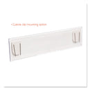 deflecto Superior Image Cubicle Nameplate Sign Holder, 8.5 x 2 Insert, Clear