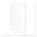 deflecto Superior Image Cubicle Sign Holder, 8.5 x 11 Insert, Clear