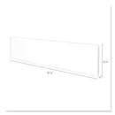 deflecto Superior Image Cubicle Nameplate Sign Holder, 8.5 x 2 Insert, Clear